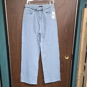 Buffalo David Bitton Size 28 Light Wash High Rise Wide Leg Rigid Alecia Jeans